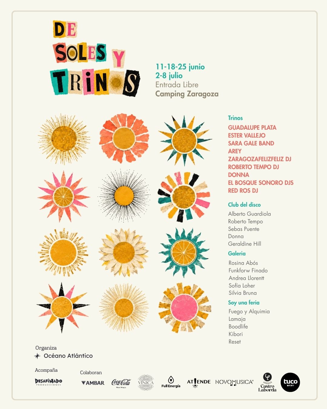 Cartel Zaragoza Camping