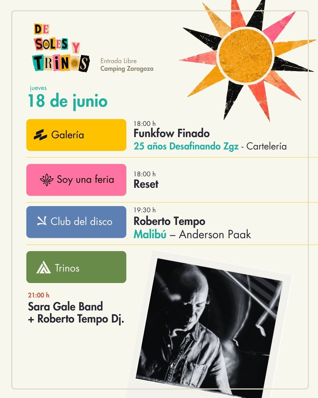 Programación del 18 de junio