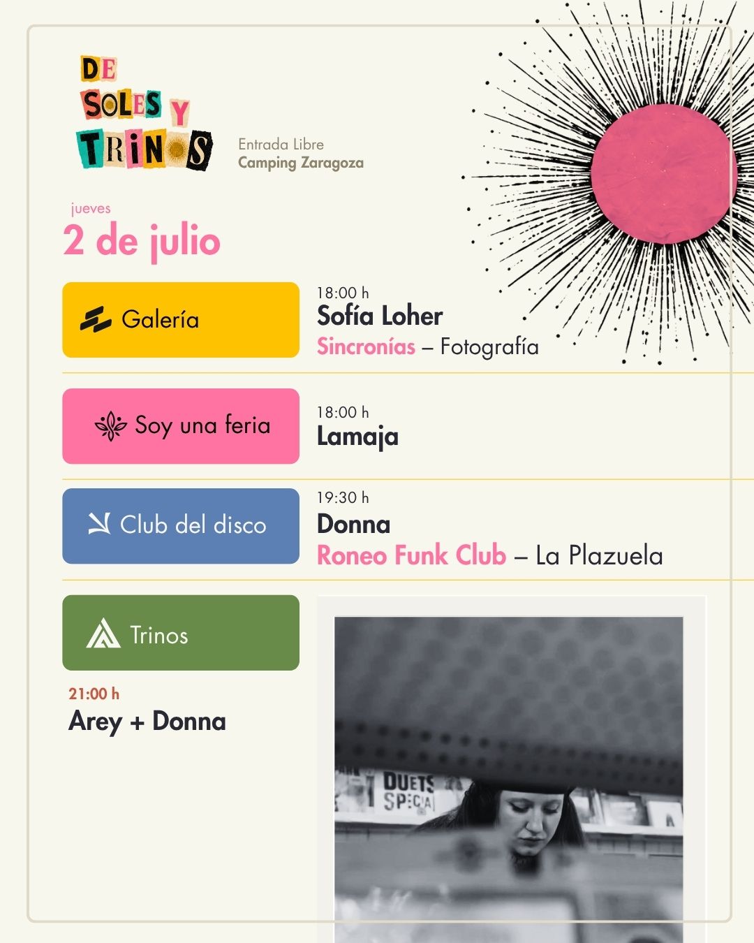 Programación del 2 de julio