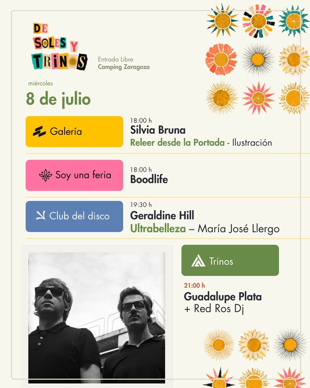 Programación del 8 de julio